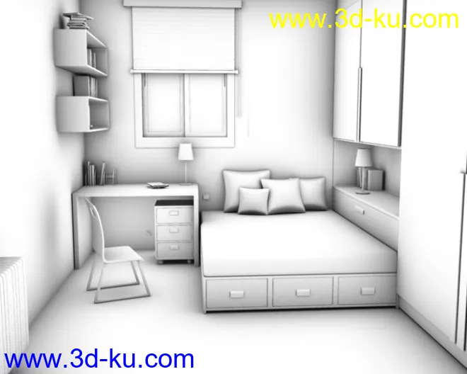 小场景—卧室模型的图片2