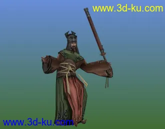 3D打印模型剑三J308天策E05009带动画呈谋士帖图的图片