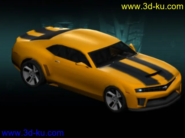 变形金刚-大黄蜂+雪佛兰汽车免费下载模型的图片2
