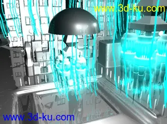 3D打印模型未来城市的图片