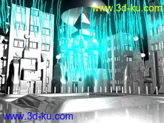 3D打印模型未来城市的图片