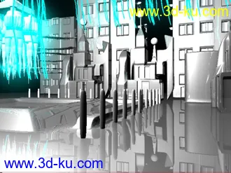 3D打印模型未来城市的图片