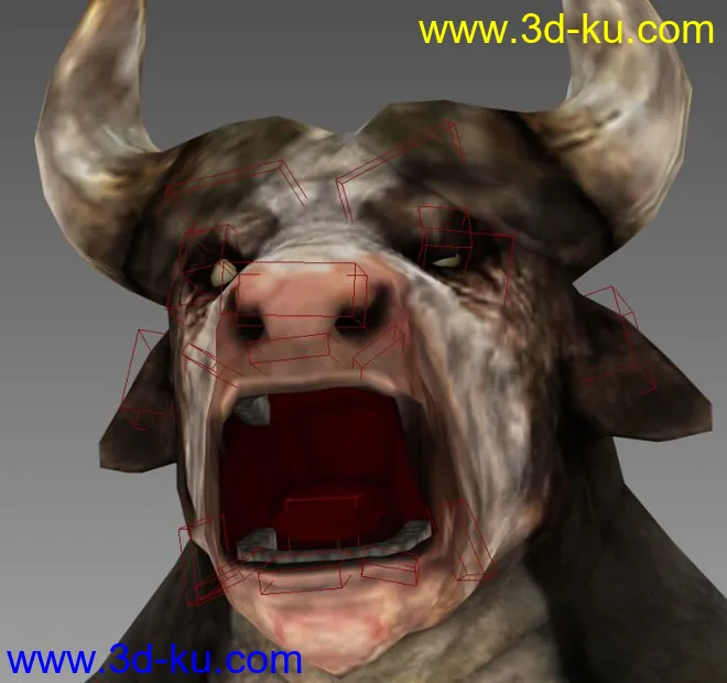 牛头人（有骨骼绑定 可调表情）MAX9.0模型的图片6