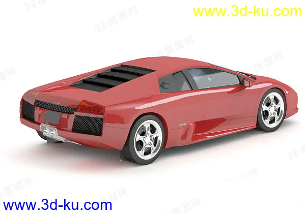 高精度汽车模型 兰博基尼Murcielago跑车 全四边面的图片3