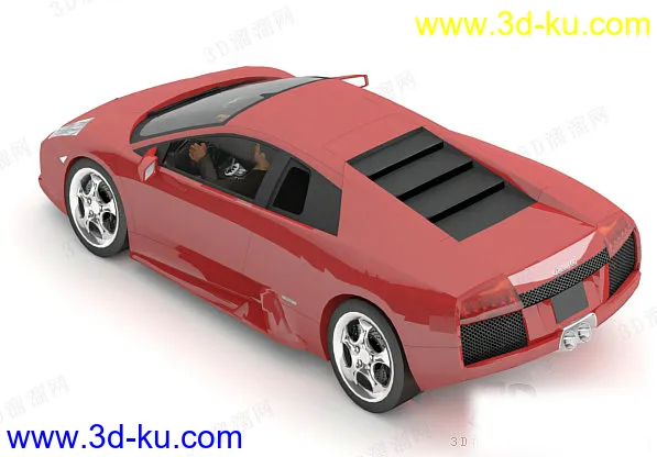 高精度汽车模型 兰博基尼Murcielago跑车 全四边面的图片4