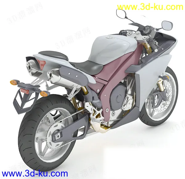 高精度摩托车模型 川崎忍者 全四边面的图片4