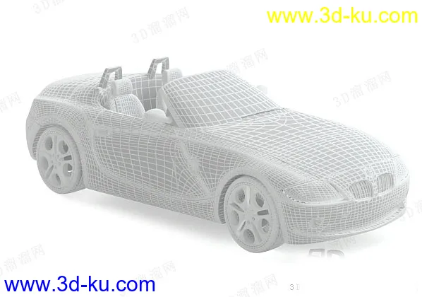 高精度汽车模型 宝马Z4 全四边面的图片5