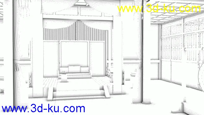 古代大厅模型的图片1