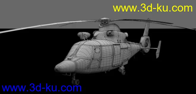 一个高精度直升机模型（带驾驶室）的图片3