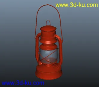 3D打印模型古代煤油灯的图片