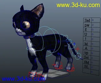 3D打印模型小花猫的图片