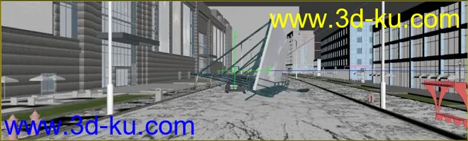 3dmax动画场景 汽车碰撞模型的图片2