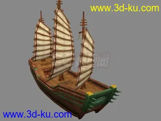 3D打印模型古帆船的图片