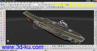 中国辽宁号航空母舰工业3d模型，各种三维格式，可以打印的图片