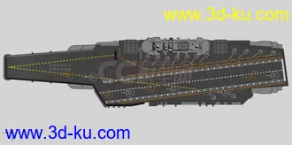 中国辽宁号航空母舰工业3d模型，各种三维格式，可以打印的图片