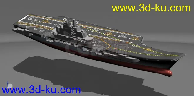 中国辽宁号航空母舰工业3d模型，各种三维格式，可以打印的图片13