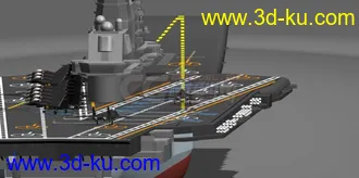 中国辽宁号航空母舰工业3d模型，各种三维格式，可以打印的图片