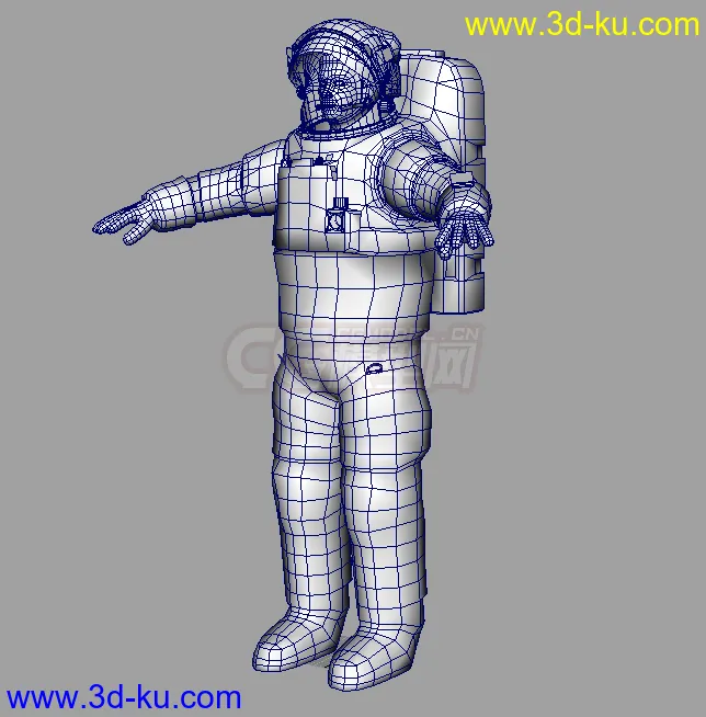 高质量宇航员模型，航天员，max文件带绑定，4k贴图的图片2