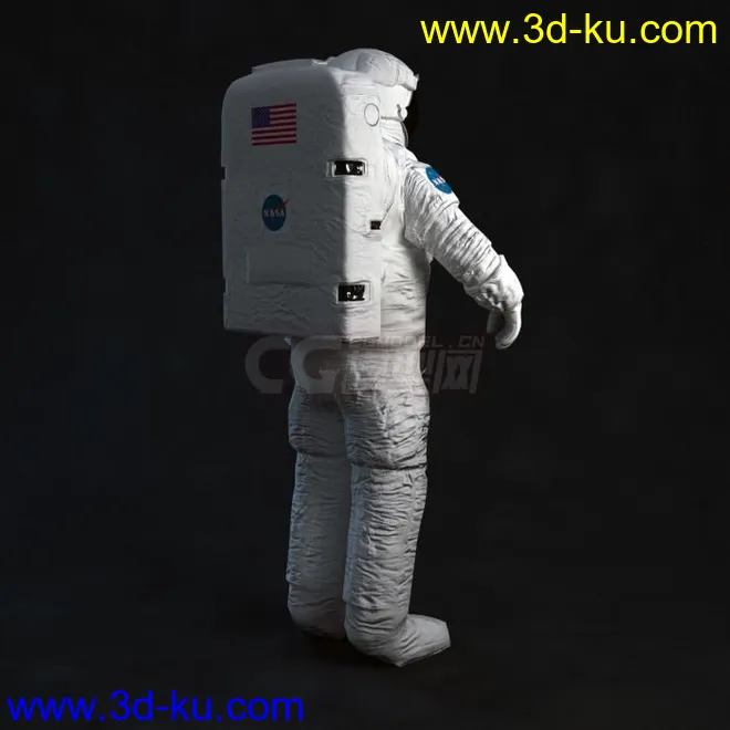 高质量宇航员模型，航天员，max文件带绑定，4k贴图的图片4