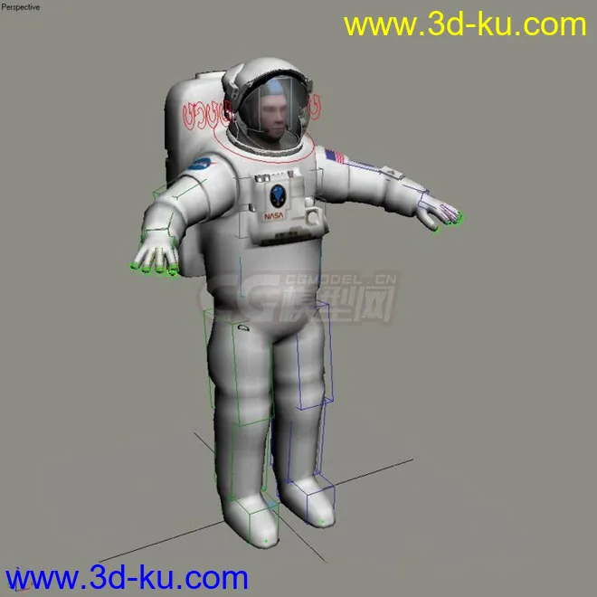 高质量宇航员模型，航天员，max文件带绑定，4k贴图的图片7