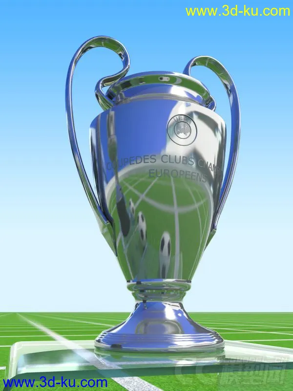 【分享】西甲奖杯、西班牙国王杯奖杯、欧冠奖杯！！！模型的图片4