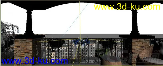 3dmax全模型建筑动画场景 海岸特写镜头的图片1