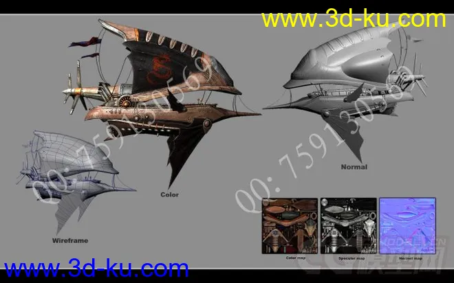 一个科幻飞船模型的图片2