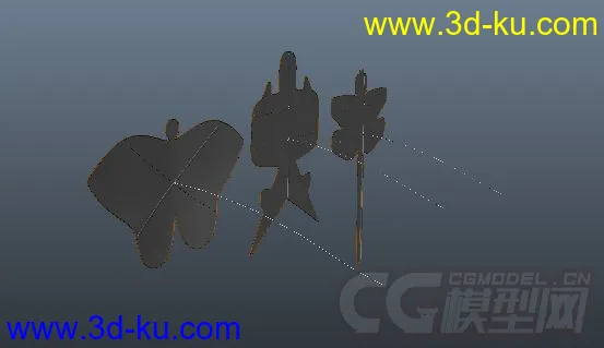 燕子、蜻蜓、蝴蝶三个风筝模型的图片3