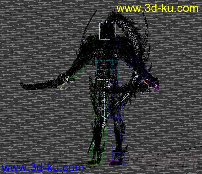 洛英男黑暗骑士带CS绑定模型的图片2