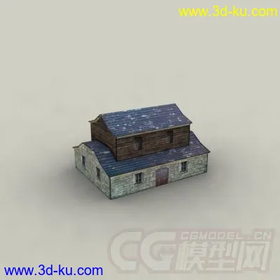 东方古代建筑场景老房子模型的图片5