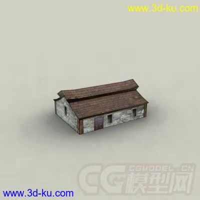 东方古代建筑场景老房子模型的图片6