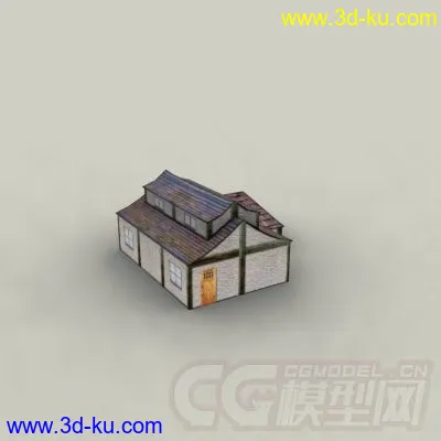 东方古代建筑场景老房子模型的图片9