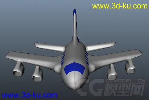 民用飞机简单造型模型的图片1