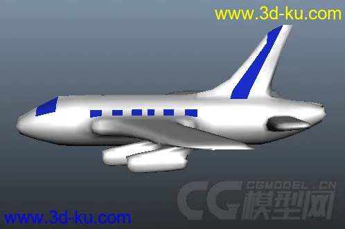 民用飞机简单造型模型的图片2