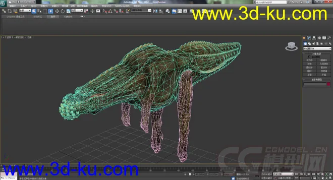 怪物猎人模型恐暴龙+角龙的图片4