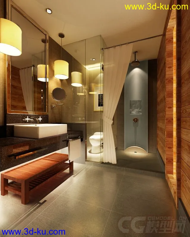 各种欧式卫浴大全、洗手间模型的图片2