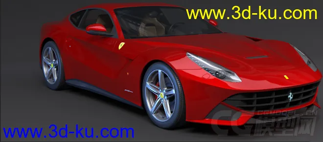 超写实 法拉利Ferrari FF  3D模型的图片1