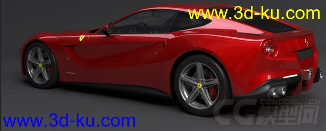 超写实 法拉利Ferrari FF  3D模型的图片2