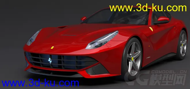 超写实 法拉利Ferrari FF  3D模型的图片4