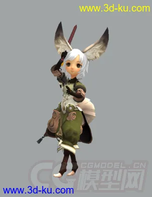 萝莉女孩 剑灵 舞剑动画模型的图片2