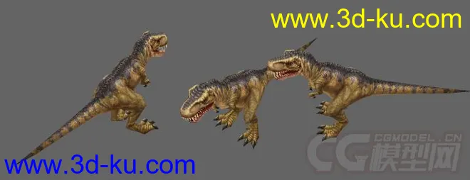 恐龙 有贴图材质 动画模型的图片1