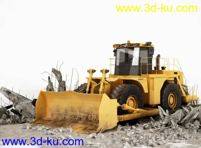 工程作业车-铲车-推土车模型的图片2