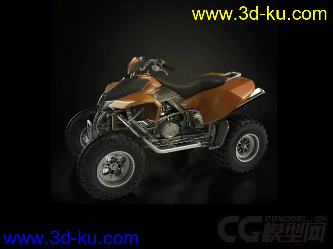 酷炫摩托车3D模型下载的图片1