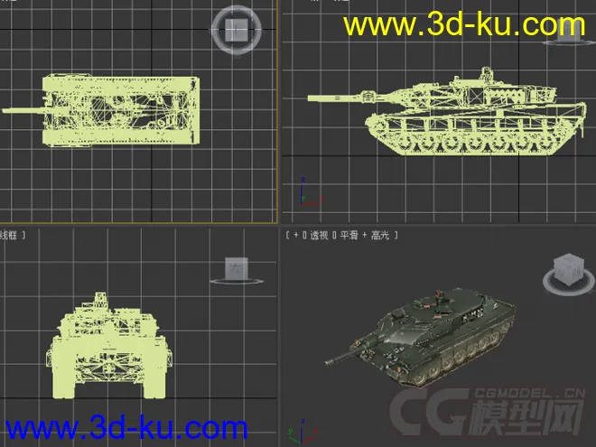 军事坦克模型4的图片1