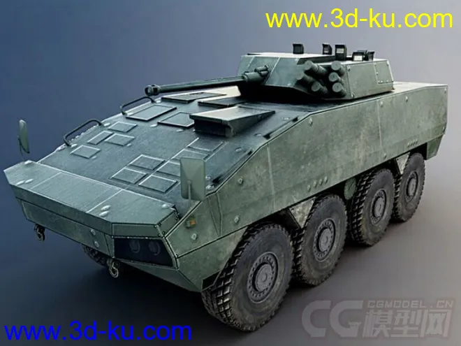 装甲车3D模型的图片2