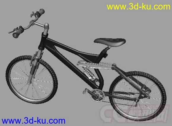 maya山地自行车模型的图片2
