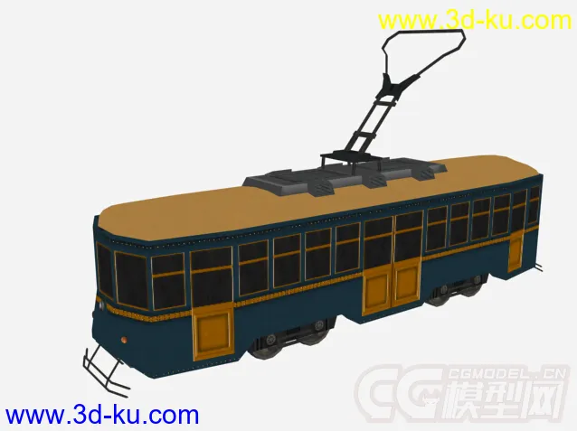 一个低面有轨电车模型的图片1