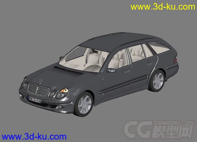 DOSCH 3D奔驰Mercedes_E400T汽车模型的图片1