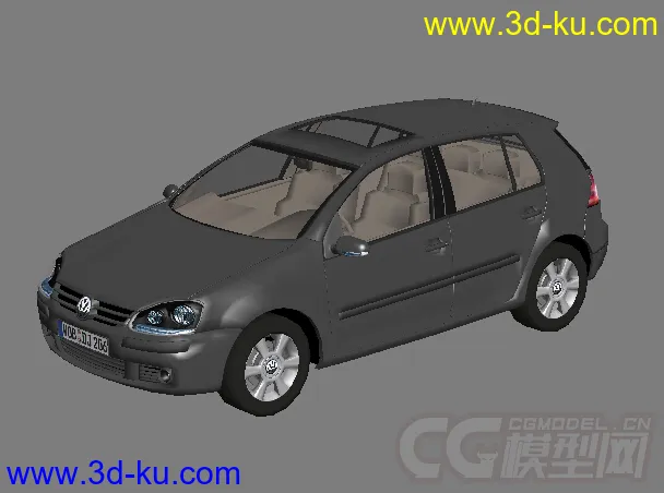 DOSCH 3D大众GolfV汽车模型的图片2