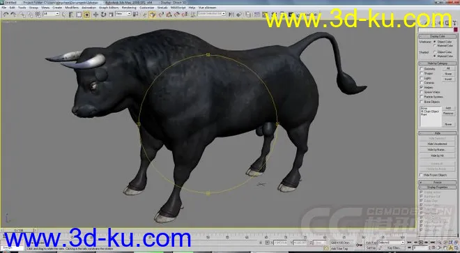 DAZ 导出的黑公牛模型的图片3
